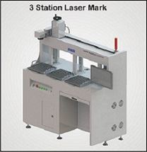 3 station laser marking machine
