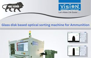 Glass disk based optical sorting machine for Ammunition Glass disk based optical sorting machine for Ammunition