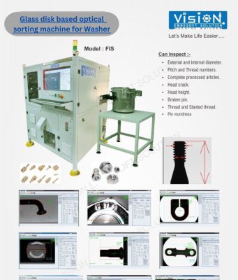Glass disk based optical sorting machine for washer Glass-disk-based-optical-sorting-machine-for-washer