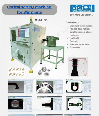 optical sorting machine for Wing nuts optical sorting machine for Wing nuts