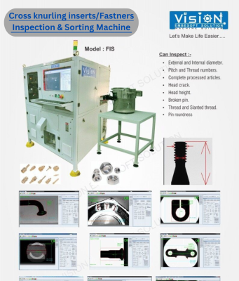 Cross knurling inserts Inspection Sorting Machine Cross knurling inserts Inspection Sorting Machine