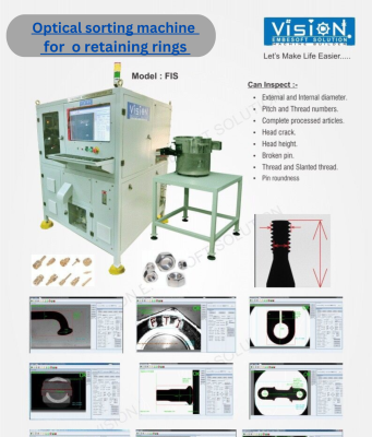 optical sorting machine for o retaining rings optical sorting machine for o retaining rings