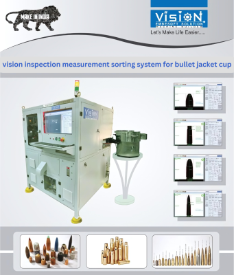 vision inspection measurement sorting system for Bullet jacket cup vision inspection measurement sorting system for Bullet jacket cup