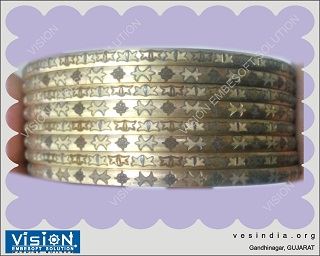 Laser marking and engraving on brass bangle