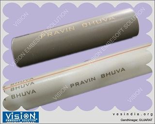 laser marking on plastic pipes